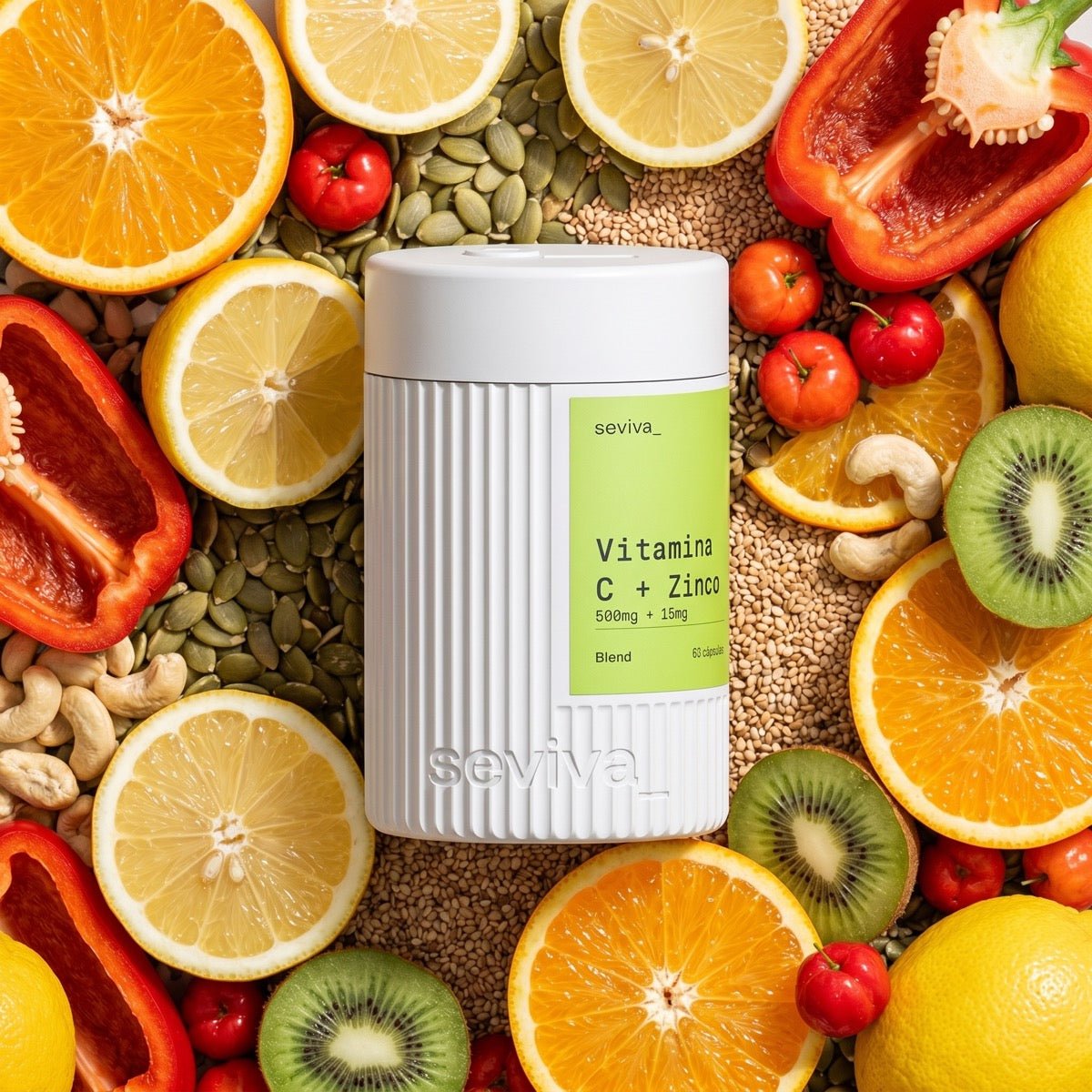 VITAMINA C 500MG + ZINCO 15MG - Seviva